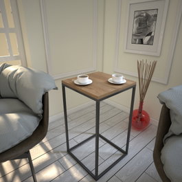 Hanah Home Mesa auxiliar Pure - Caucasian, Oak